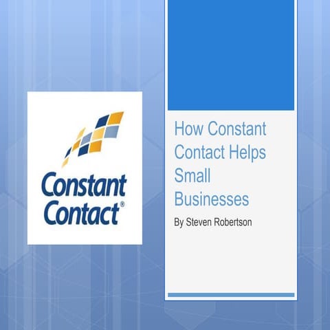 How constant contact helps small businesses