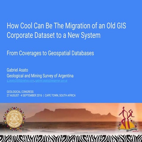 How cool can be the migration of an old gis corporate dataset to a new system...
