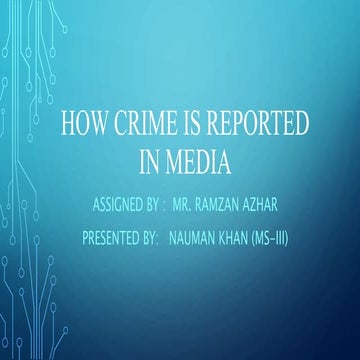 Crime Reporting