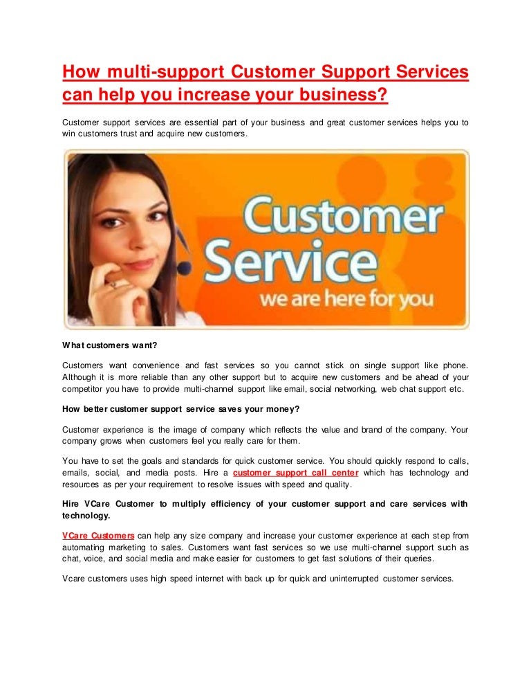 How Customer Support Services Can Help You Increase Your Business