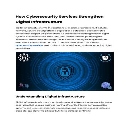 How Cybersecurity Services Strengthen Digital Infrastructure.pdf