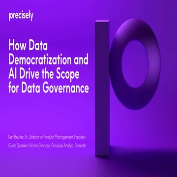 Data Democratization and AI Drive the Scope for Data Governance