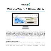 How Desktop as a Service Works