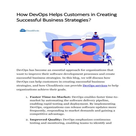 How DevOps Helps Customers in Creating Successful Business Strategies