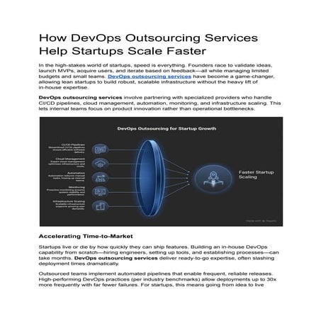 How DevOps Outsourcing Services Accelerate Startup Growth and ...