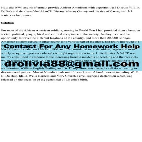 How did WWI and its aftermath provide African Americans with opportu.pdf