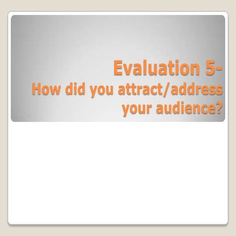 Evaluation 5