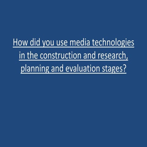 Evaluation question 4. 