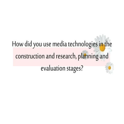Media Studies Evaluation // Technologies