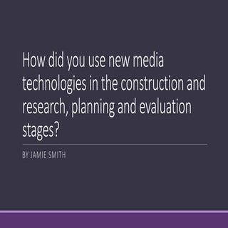 How did you use new media technolog...