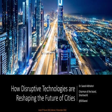How disruptive technologies are reshaping the future of cities