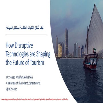 How disruptive technologies are shaping the future of tourism