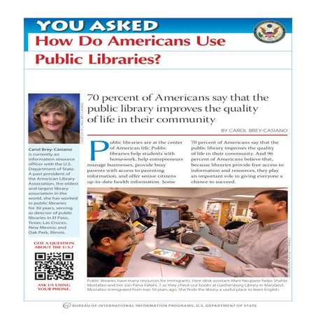 How do americans use public libraries flyer 300