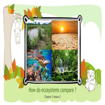 How do ecosystems compare FINAL | PPTX