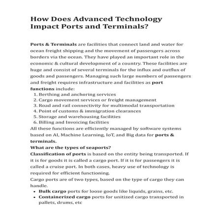 How Does Advanced Technology Impact Ports and Terminals.pdf