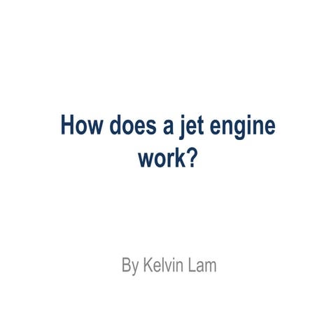 How does a jet engine work
