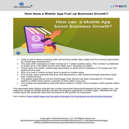 How does a mobile app fuel up business growth