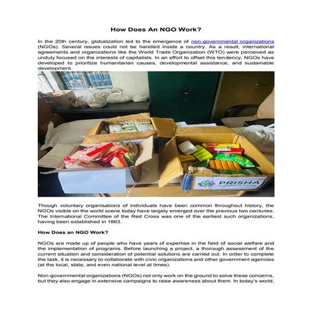 How Does An NGO Work