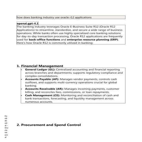 how does banking industry use oracle r12 applications.docx
