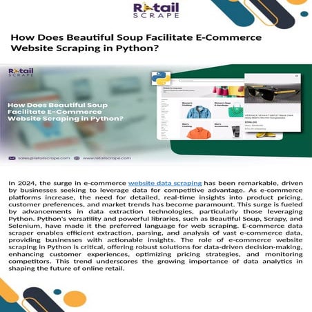 How Does Beautiful Soup Facilitate E-Commerce Website Scraping in ...
