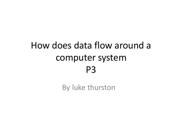How does data flow around a computer system p3 1