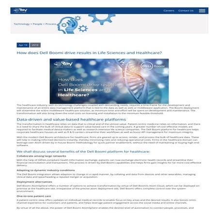 How does Dell Boomi drive results in Life Sciences and Healthcare?