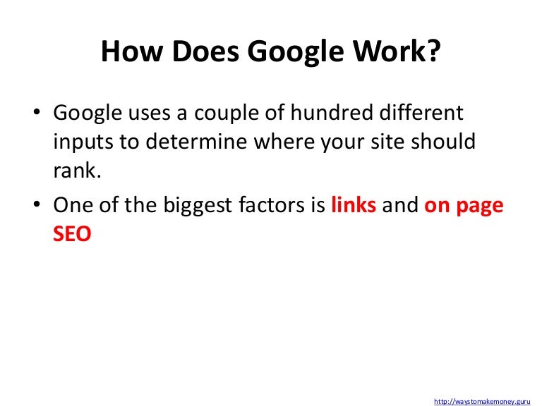 How does Google work