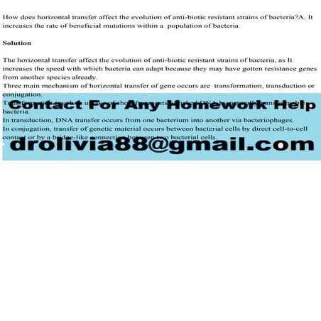 How does horizontal transfer affect the evolution of anti-biotic res.pdf
