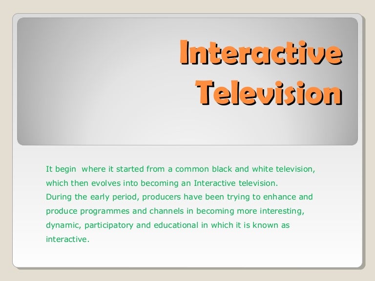 Interactive Television