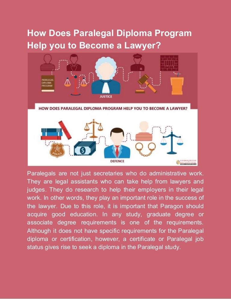 How Does Paralegal Diploma Program Help you to Become a Lawyer?