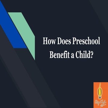 How does preschool  benefit a child? | Principal Mrs. Sumitra Mitter, Arun Nu...