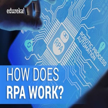How Does RPA Work? | What Is Robotic Process Automation? Edureka