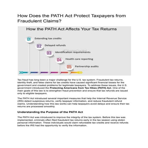 What Are the Most Important PATH Act Rules Every Taxpayer Should Know ...