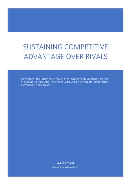 Sustaining Competitive Advantage Over Rivals Pdf Sustaining Competitive Advantage Over Rivals Pdf