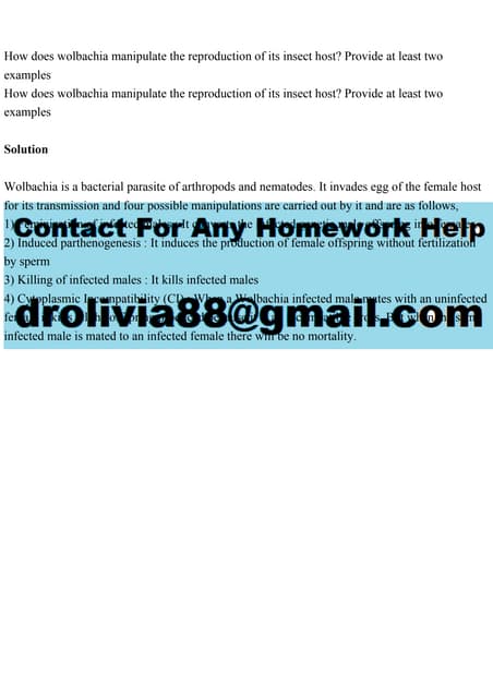 Wolbachia based strategies to control insect pests and disease vectors ...