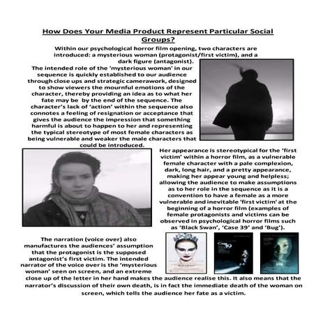 How does your media product represent particular social groups