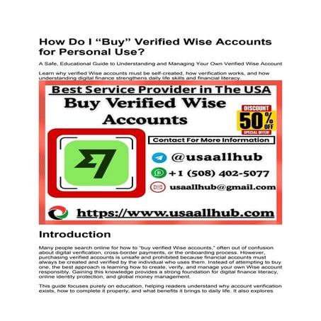How Do I Buy Verified Wise Accounts for Personal Use.docx