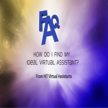 FAQ How do I find My Ideal Virtual Assistant