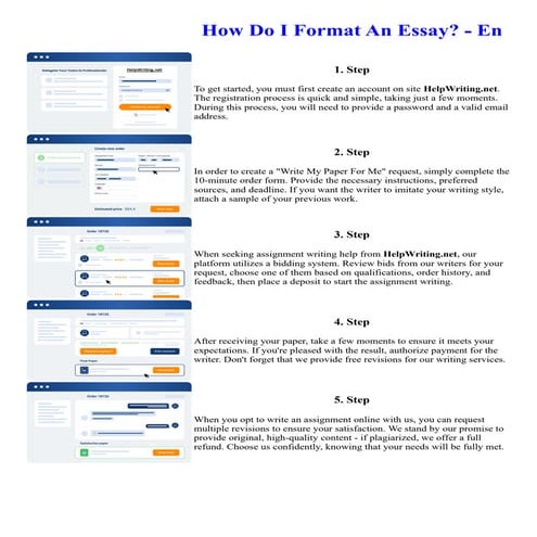 How Do I Format An Essay - En. Online assignment writing service.