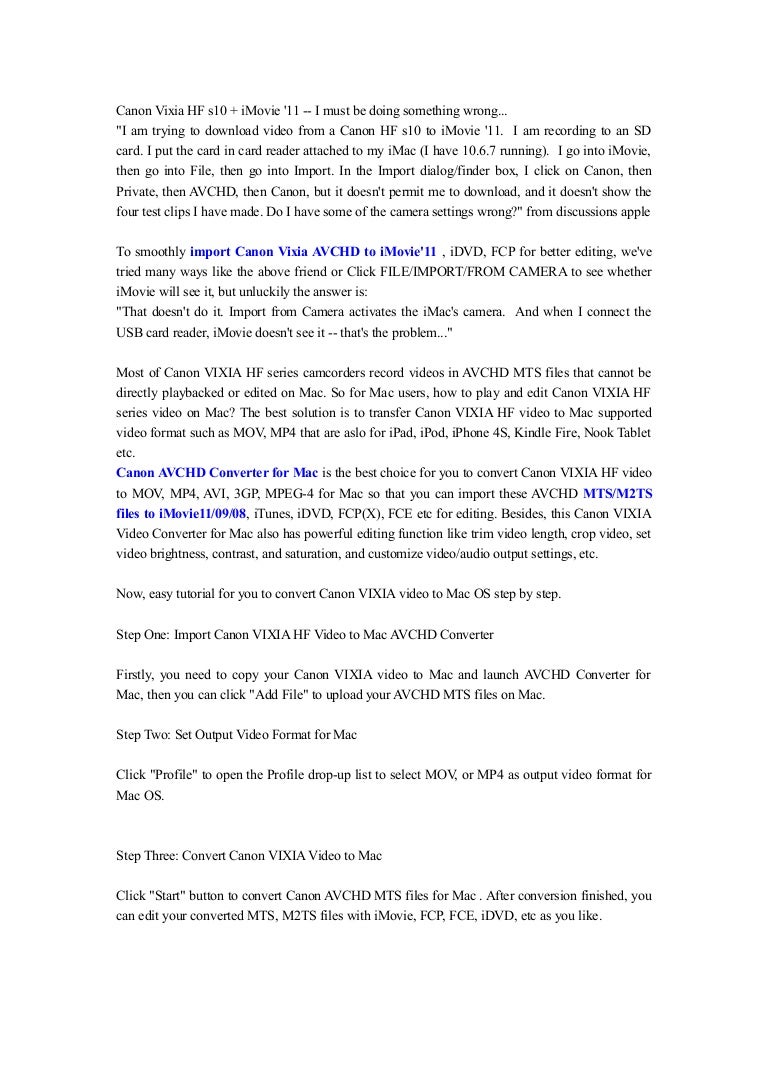 avchd reader for mac avchd reader for mac
