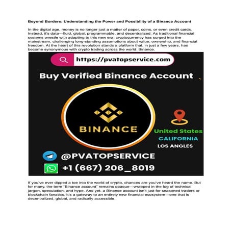 How Do I Quick Buy Verified Binance Accounts_ .pdf