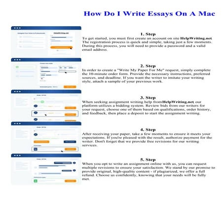How Do I Write Essays On A Mac. Online assignment writing service.
