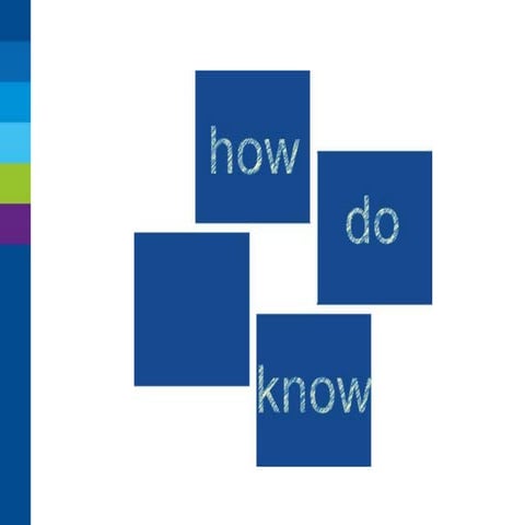 How do __ know (web)