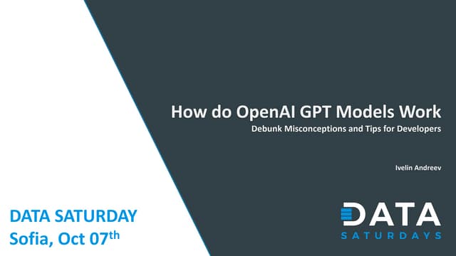 How do OpenAI GPT Models Work - Misconceptions and Tips for Developers
