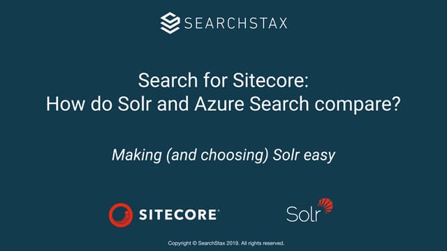 How do Solr and Azure Search compare?