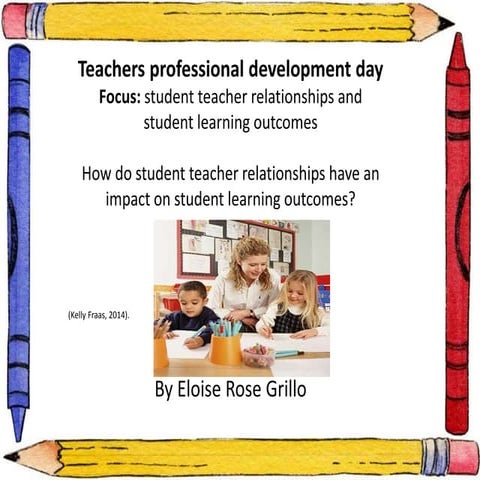 Student teacher relationships and learning outcomes 