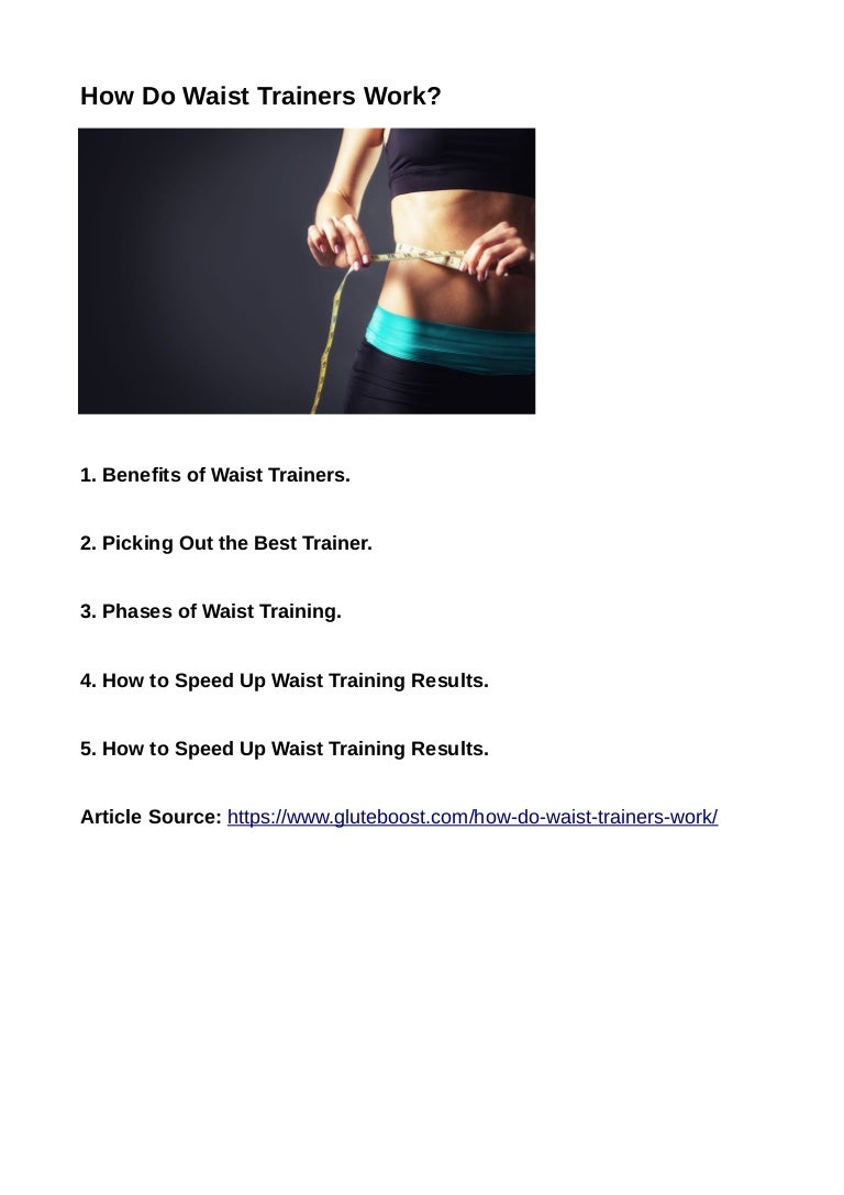 benefits of working out with waist trainer