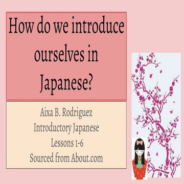 Introduction to Japanese for Beginners | PPS