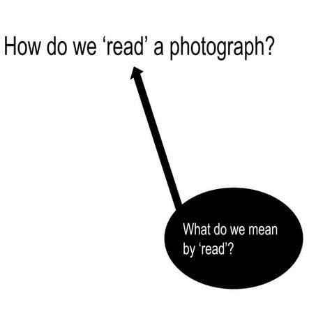 How do we read a photograph?