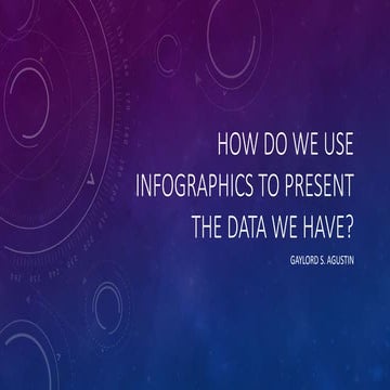 How do we use infographics to present the